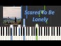 Martin Garrix & Dua Lipa - Scared To Be Lonely (Piano Cover + MIDI + Sheets)|Magic Hands