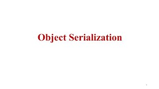 APP Object Serialization