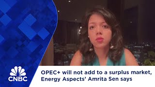 OPEC+ will not add to a surplus market, Energy Aspects’ Amrita Sen says