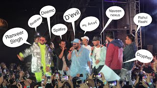 Ranveer Singh Hard Entry At Gullyboy Music Launch With All Rappers | Important Part | | Part 6 |