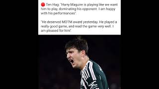 Erik ten Hag on Harry Maguire #eriktenhag #harrymaguire #fabrizioromano #manchesterunited #manutd