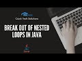 How to Break Out of Nested Loops in Java | Java Tutorial | Learn Java