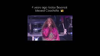 Beyoncé repping Black culture at Coachella exactly 4 years ago today| #beyonce #beychella #shorts