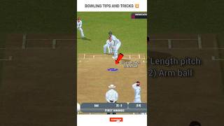 Real cricket 22 - Test Match Spin Bowler tips And tricks 💥 #shorts