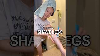 teaching u things ur mom never did.. HOW TO PROPERLY SHAVE UR LEGS for smooth legs 🪒 #shaveroutine