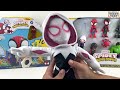 marvel spidey and his amazing friends collection unboxing review spidey surprise figure collection