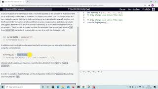 Tutorial 2 - using bracket notation to access arrays content - freecodecamp