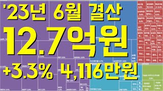 23년 6월 주식투자 결산 +3.3% +4,116만원 / 하락장 끝