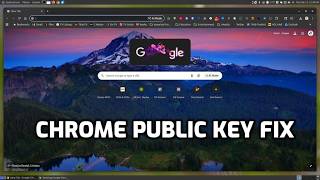 Chrome Public Key Fix: the public key is not available: NO_PUBKEY FD533C07C264648F