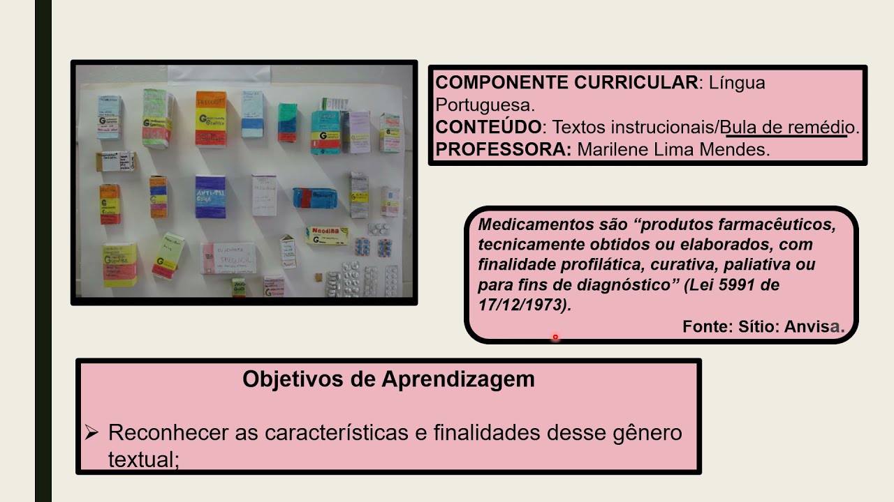 Textos Instrucionais - Bula De Remédio, 5º Ano. - YouTube