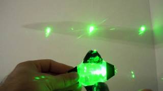 Budget Gadgets 100mW 532nm Green laser with diffraction lens from CD