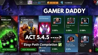 Act 5.4.5 ‼️Easy Path Completion ✅| Road to Cavalier| Marvel Contest Of Champions Gameplay #mcoc