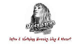 Miley Cyrus - Intro & Nothing Breaks Like A Heart (She Is Coming Tour Live Conce