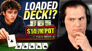 $14.7K Pot, He Folds the Nut Flush — Was the Deck LOADED