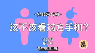 世纪难题 情侣该不该看对方手机？ | 004期 看手机 分歧粉碎机