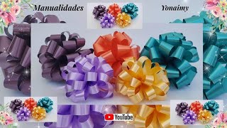 🎀🎀 MOÑOS  PARA REGALOS 🎁 DE CELOSEDA FACILES DE HACER.- GIFT RIBBON BOW.