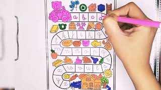 abc small letters missing writing for kids, a to z abc small alphabets, how to write abc