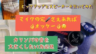 とても気になっていたピアゾのピックアップを購入して、スピーカーのマイクイン🎤に繋げてスピーカーで音を鳴らしてみました🌟