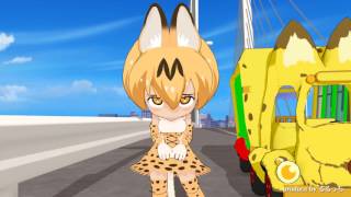 【MMD】サーバルちゃんをジャパリパークの外へ連れ出してみた