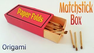 How to make a paper "Matchstick box" - Useful Origami Tutorial