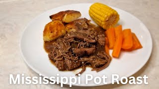 This is the easiest and best pot roast recipe ever! - Mississippi Pot Roast