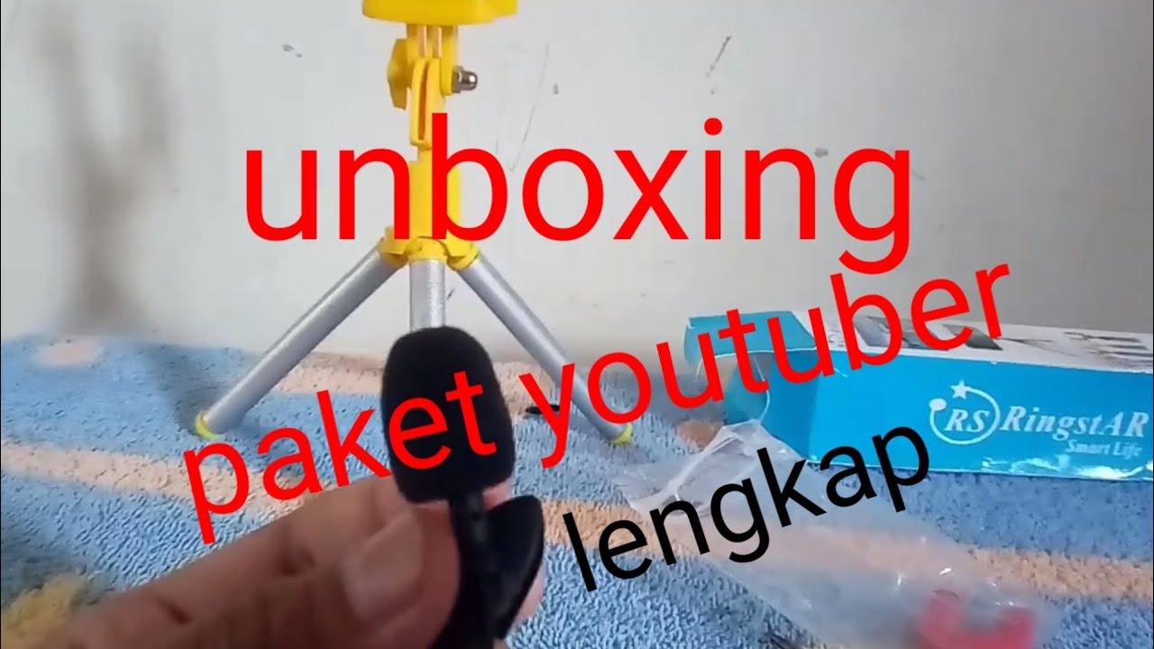 Unboxing Paket Youtuber Lengkap. Untuk Vlog/unboxing. - YouTube