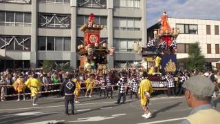 川越まつり2016 市役所前 通町・今成山車