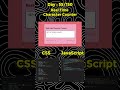 How to Make a Real Time Character Counter with HTML, CSS and JavaScript #javascript #coding #css3