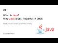 #1 What is Java? Why Java is Still Powerful in 2026 | Features of Java Explained Simply