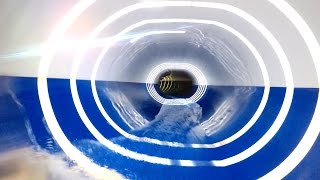 Endeckerbad Damp - Xtube | Oval LED Effect Water Slide Onride POV