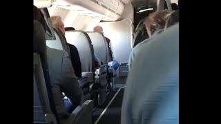 Passenger captures the moment flight was told to "brace for impact"