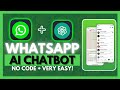 How To Build an AI WhatsApp Chatbot With No-code!