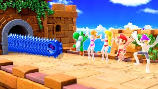 Super Mario Party Minigames - Mario Vs Waluigi Vs Luigi Vs Wario (Master Difficulty)
