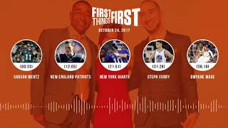 First Things First audio podcast(10.24.17)Cris Carter, Nick Wright, Jenna Wolfe | FIRST THINGS FIRST
