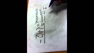 Subtraction - Column expanded method