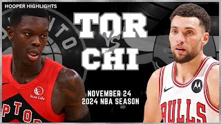 Chicago Bulls vs Toronto Raptors Full Game Highlights | Nov 24 | 2024 NBA Season