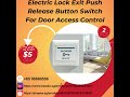 Electric Lock Exit Push Release Button Switch For Door Access Control