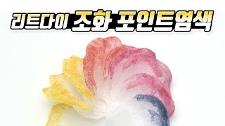 SUB Ι 실크플라워 재료 조화 꽃잎의 포인트 염색하기