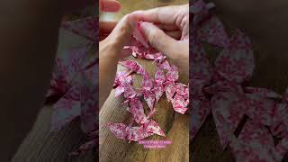 Sakura Origami Paper Crane Folding Asmr