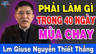 PHẢI LÀM GÌ TRONG 40 NGÀY MÙA CHAY - Bài Giảng Để Đời Của Lm Nguyễn Thiết Thắng - Kênh Công Giáo