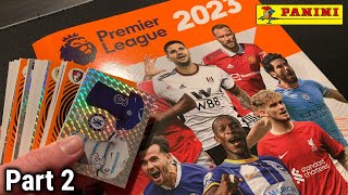 Sticking Panini Premier League 2023 Stickers Into My Album - Part 2!