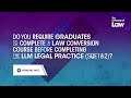 Will non-law graduates on the SQE pathway be required to complete a conversion course? Gowling WLG