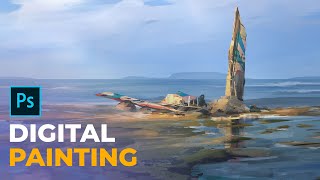 Landscape Speedpaint | Photoshop Digital Painting Process