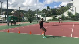 Tennis lateral movements and recovery drills  🎾