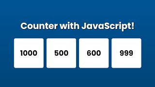 Counter with JavaScript & HTML CSS | HTML CSS JavaScript Counter @raselcoder