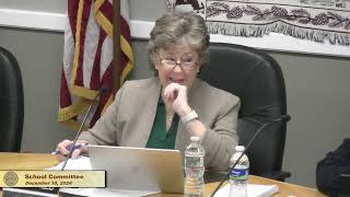 School Committee - December 10, 2024