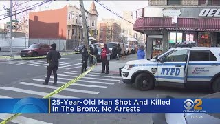 Manhunt underway for suspect in fatal shooting of man in the Bronx
