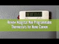Review Heagstat Non-Programmable Thermostats for Home Conventional Single-Stage Systems, up to 1 Hea