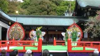 胡蝶 真清田神社 舞楽神事 05.mpg