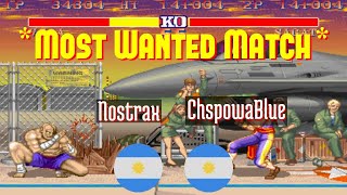 @sf2ce: Nostrax (AR) vs ChspowaBlue (AR) [Street Fighter II Champion Edition Fightcade] Aug 21